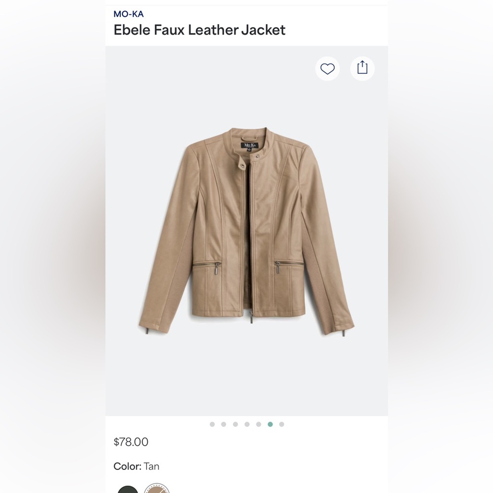 Ebele Faux Leather Jacket